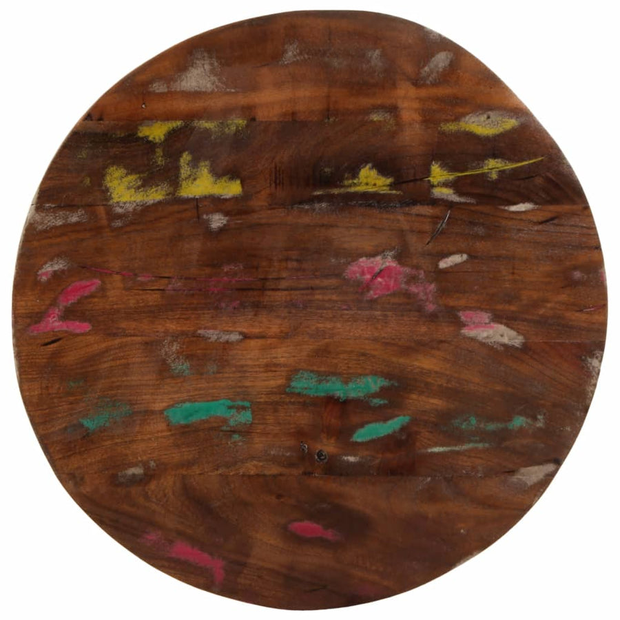 Tafelblad rond Ø 40x2,5 cm massief gerecycled hout