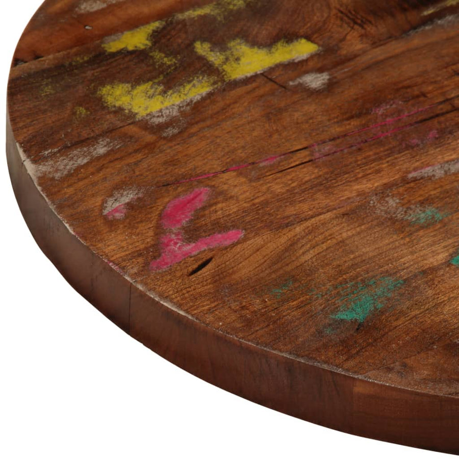 Tafelblad rond Ø 50x1,5 cm massief gerecycled hout