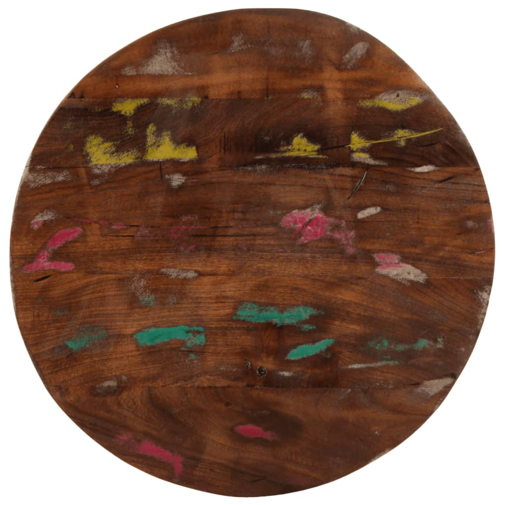 Tafelblad rond Ø 50x2,5 cm massief gerecycled hout
