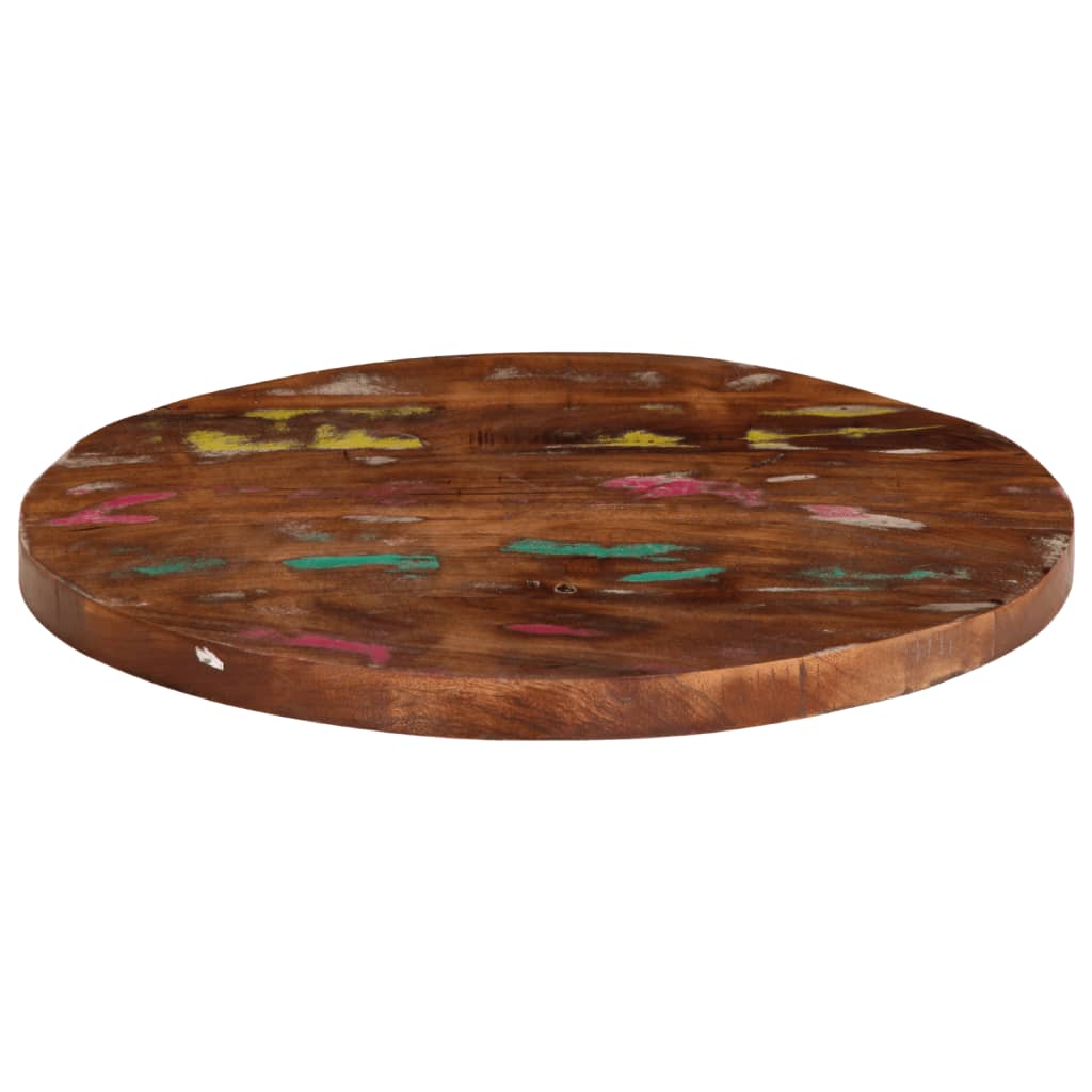 Tafelblad rond Ø 50x2,5 cm massief gerecycled hout