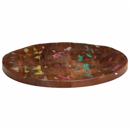 Tafelblad rond Ø 50x2,5 cm massief gerecycled hout