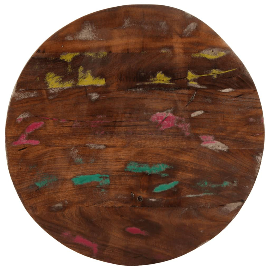 Tafelblad rond Ø 60x1,5 cm massief gerecycled hout