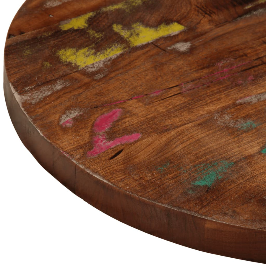 Tafelblad rond Ø 60x1,5 cm massief gerecycled hout