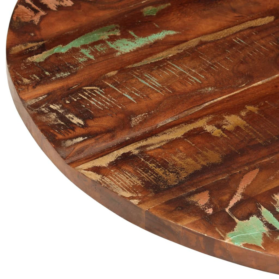 Tafelblad Rond Ø 70X3,8 Cm Massief Gerecycled Hout
