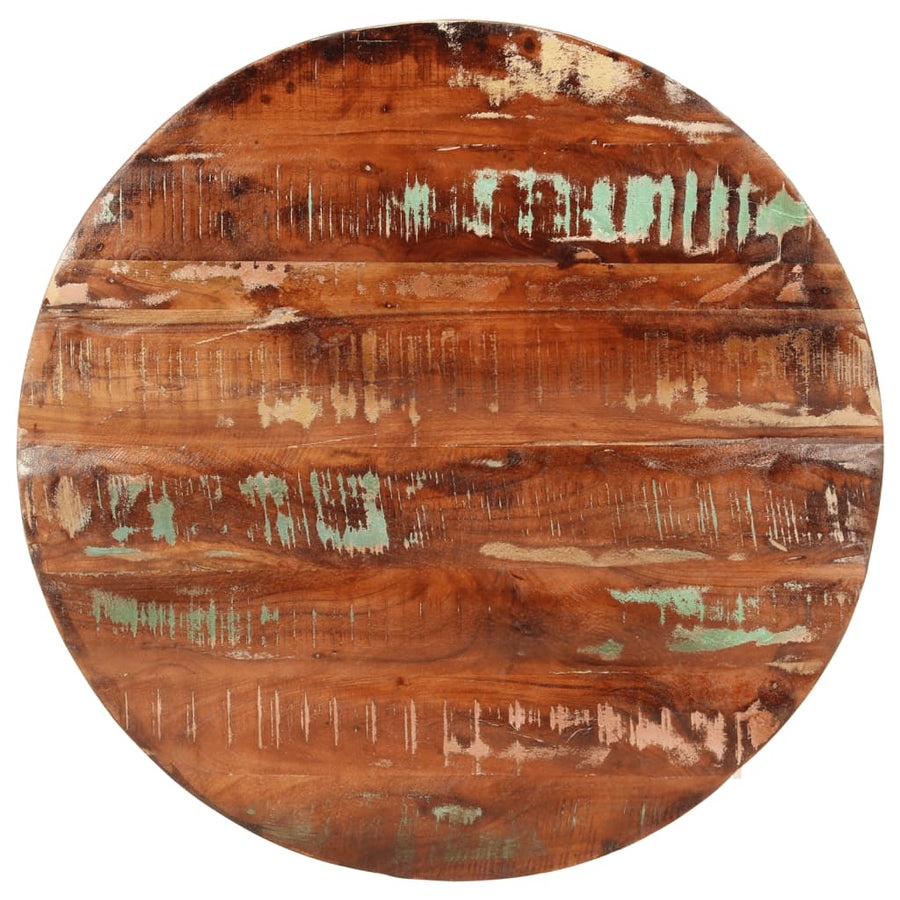 Tafelblad Rond Ø 90X2,5 Cm Massief Gerecycled Hout