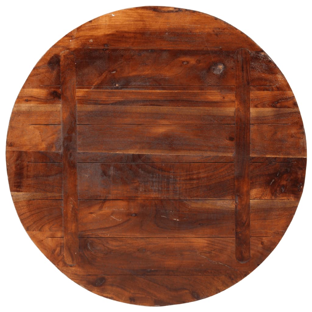 Tafelblad Rond Ø 90X3,8 Cm Massief Gerecycled Hout