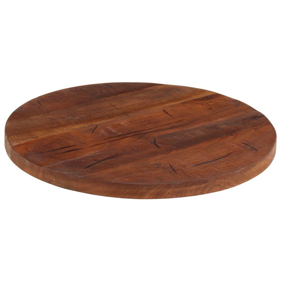 Tafelblad Rond Ø 40X2,5 Cm Massief Gerecycled Hout Gerecycled Hout (Naturel) 25 mm 40 cm