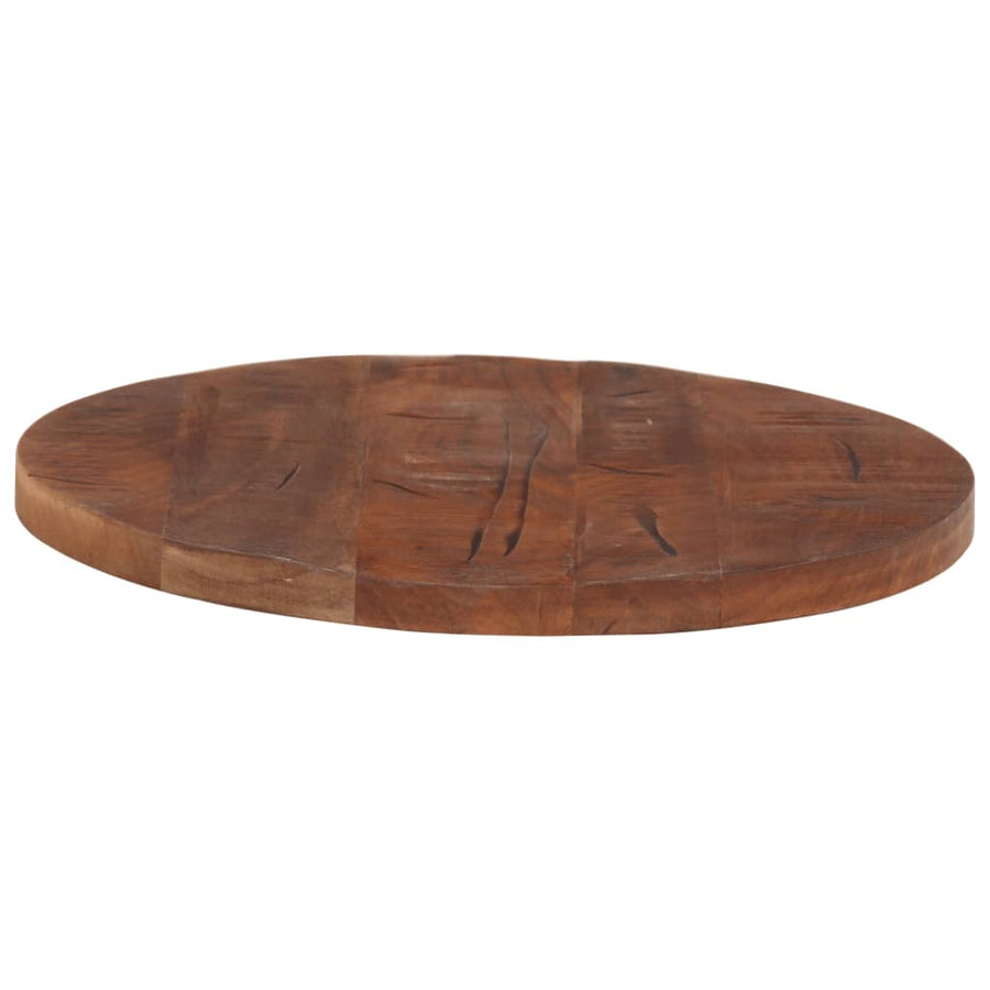 Tafelblad Rond Ø 40X2,5 Cm Massief Gerecycled Hout Gerecycled Hout (Naturel) 25 mm 40 cm