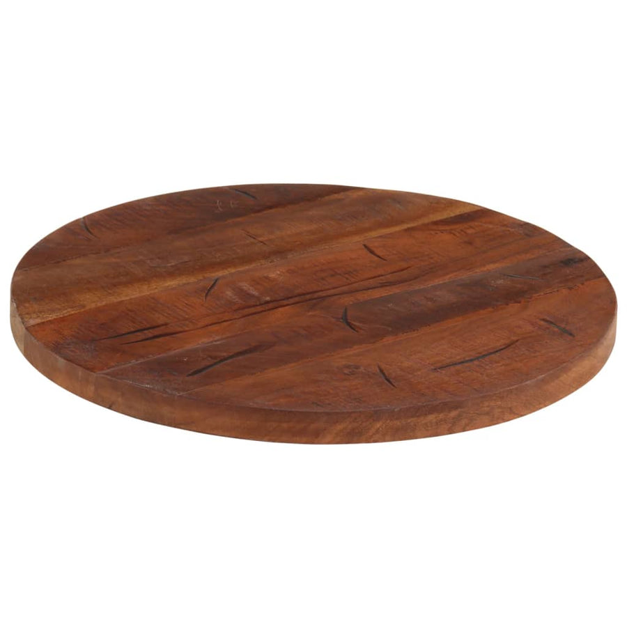 Tafelblad rond Ø 40x3,8 cm massief gerecycled hout