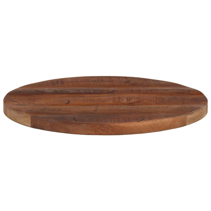 Tafelblad rond Ø 40x3,8 cm massief gerecycled hout