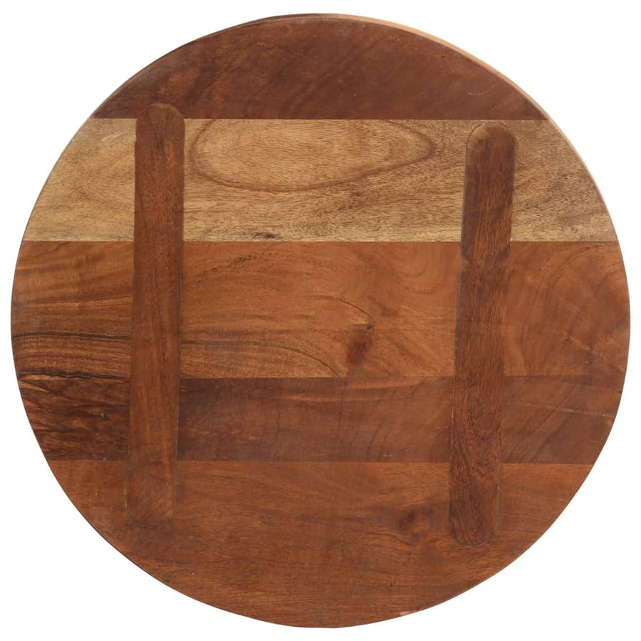 Tafelblad rond Ø 40x3,8 cm massief gerecycled hout
