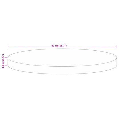 Tafelblad rond Ø 40x3,8 cm massief gerecycled hout