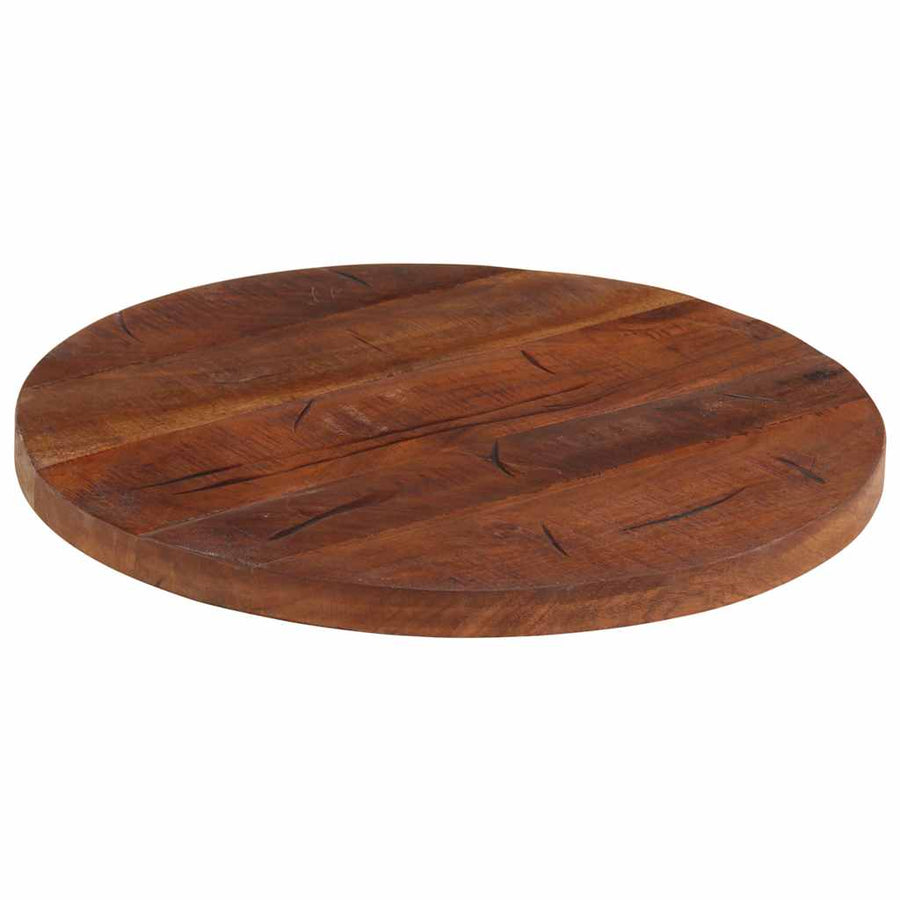 Tafelblad Rond Ø 60X2,5 Cm Massief Gerecycled Hout Gerecycled Hout (Naturel) 25 mm 60 cm