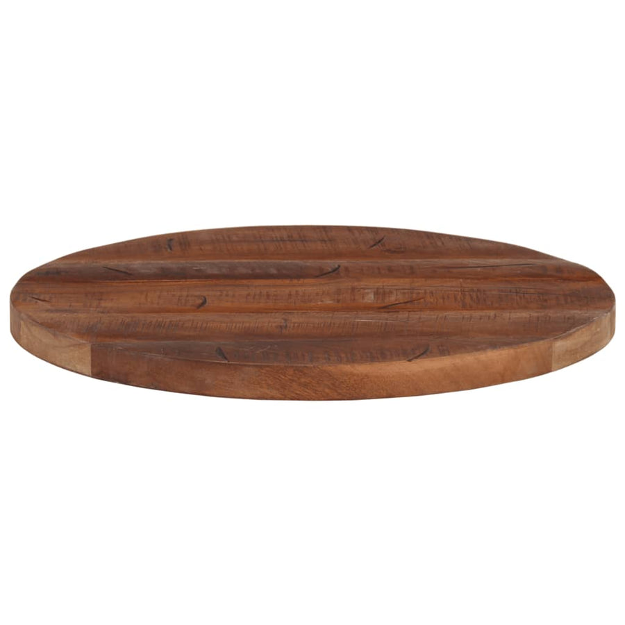 Tafelblad Rond Ø 60X2,5 Cm Massief Gerecycled Hout Gerecycled Hout (Naturel) 25 mm 60 cm