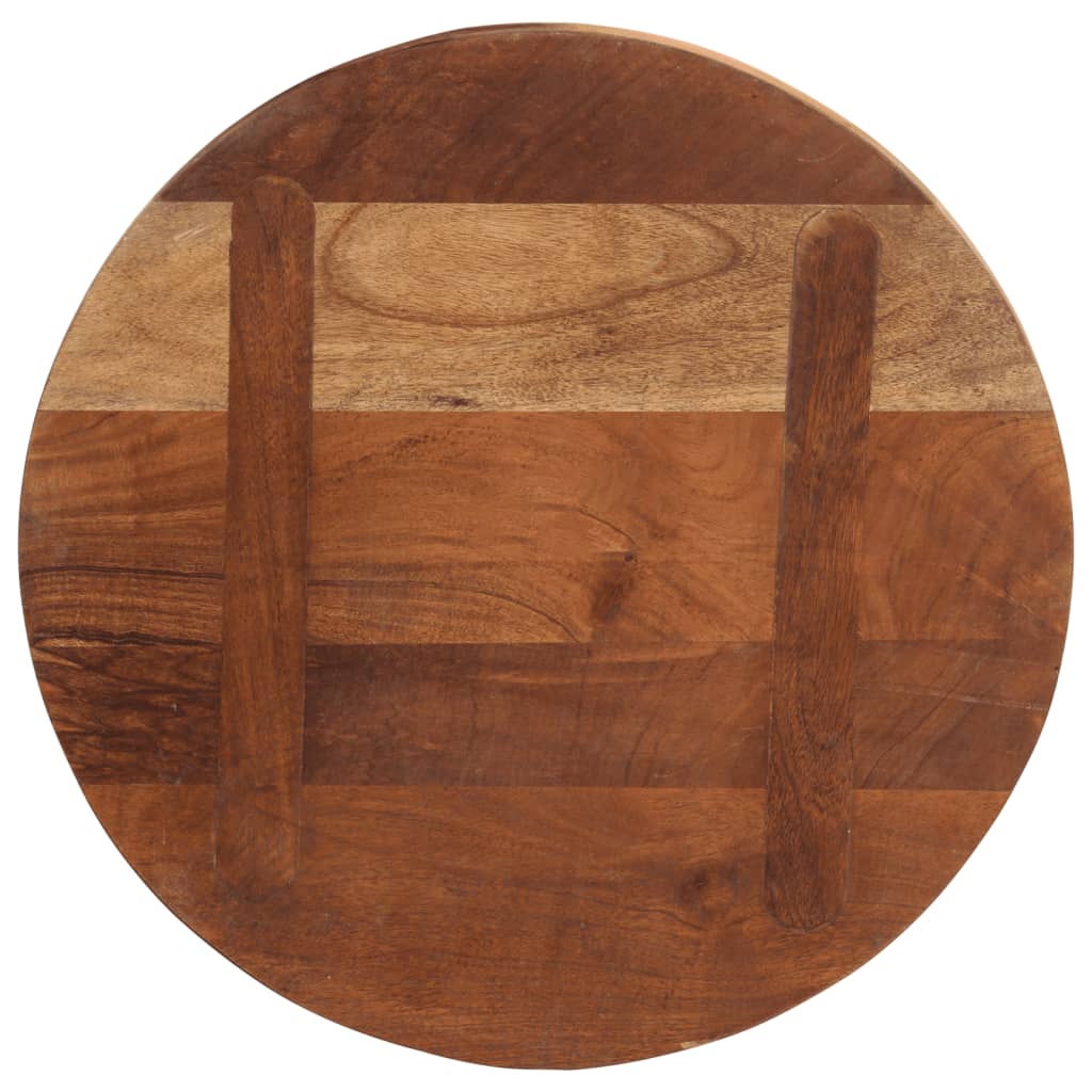 Tafelblad Rond Ø 60X3,8 Cm Massief Gerecycled Hout Gerecycled Hout (Naturel) 38 mm 60 cm