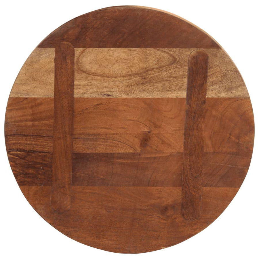 Tafelblad Rond Ø 60X3,8 Cm Massief Gerecycled Hout Gerecycled Hout (Naturel) 38 mm 60 cm