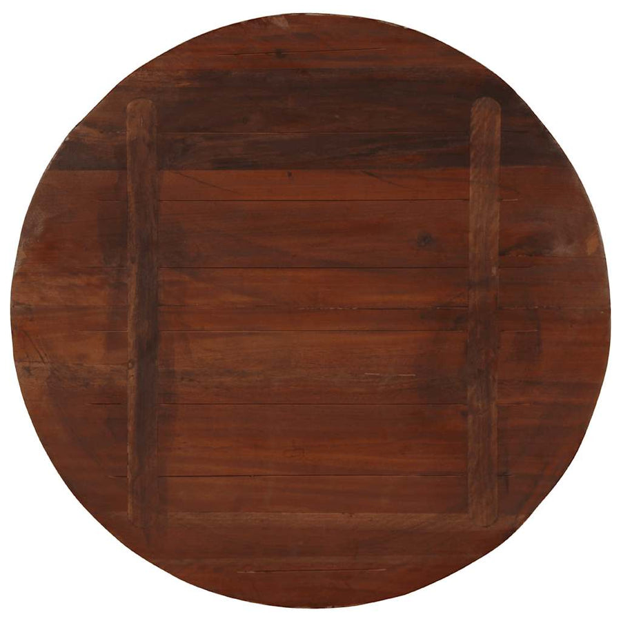 Tafelblad rond Ø 70x2,5 cm massief gerecycled hout
