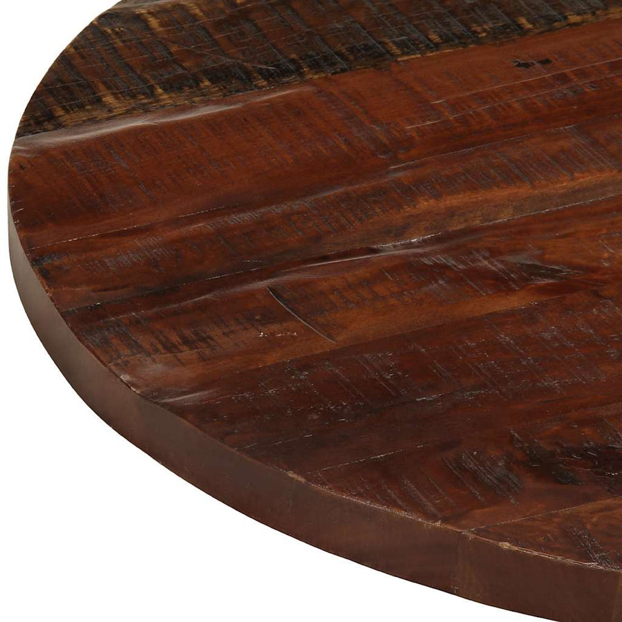 Tafelblad rond Ø 70x2,5 cm massief gerecycled hout