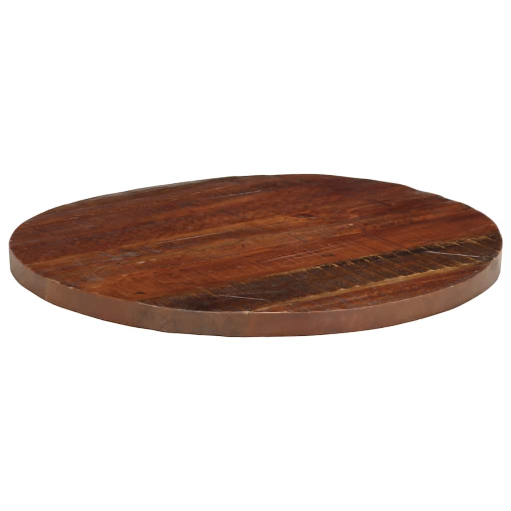 Tafelblad rond Ø 70x3,8 cm massief gerecycled hout