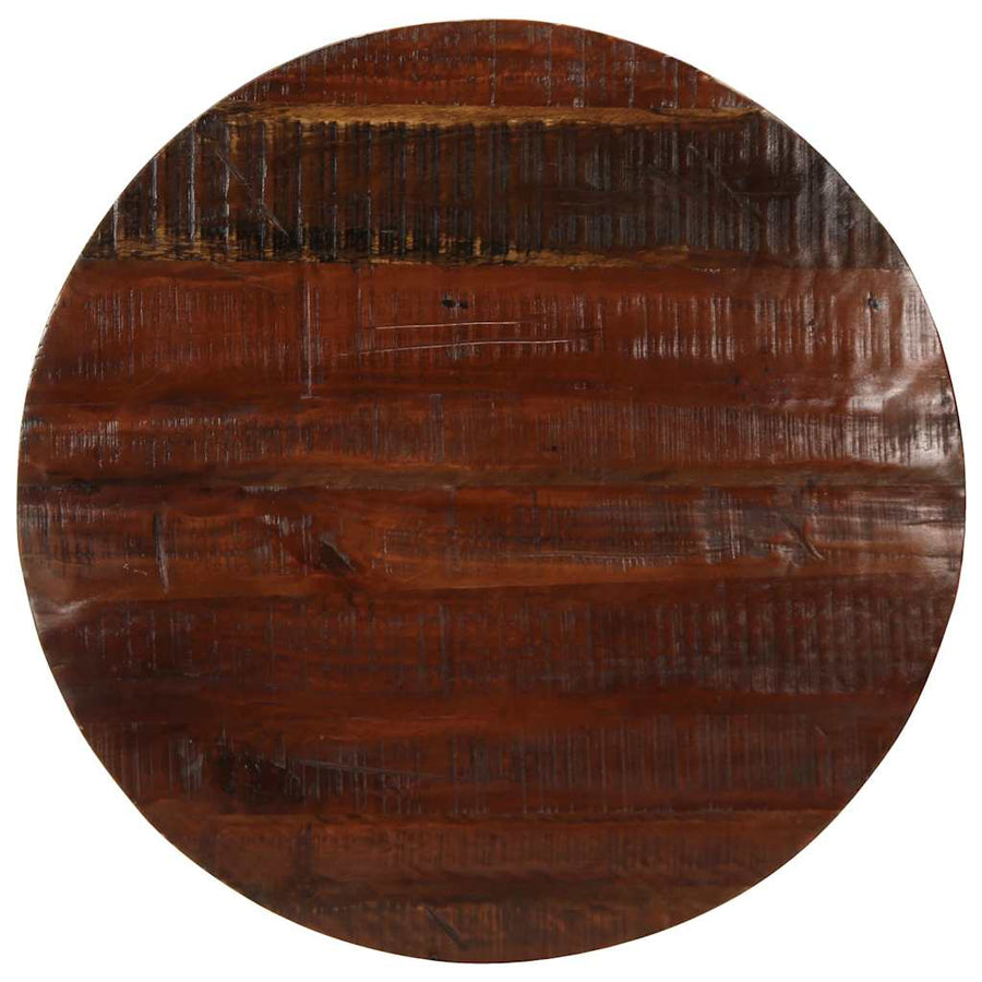 Tafelblad rond Ø 80x3,8 cm massief gerecycled hout