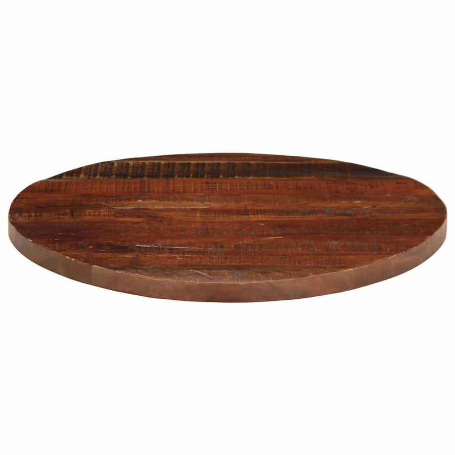 Tafelblad rond Ø 80x3,8 cm massief gerecycled hout