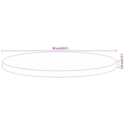 Tafelblad Rond Ø 50X3,8 Cm Naturel 50 x 3.8 cm