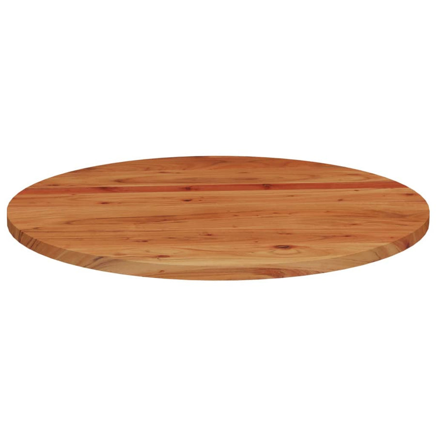 Tafelblad Rond Ø 90X3,8 Cm Massief Acaciahout Acaciahout (Naturel) 38 mm 90 cm