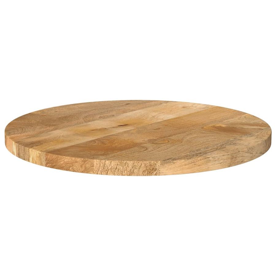 Tafelblad Rond Ø 40X2,5 Cm Massief Ruw Mangohout