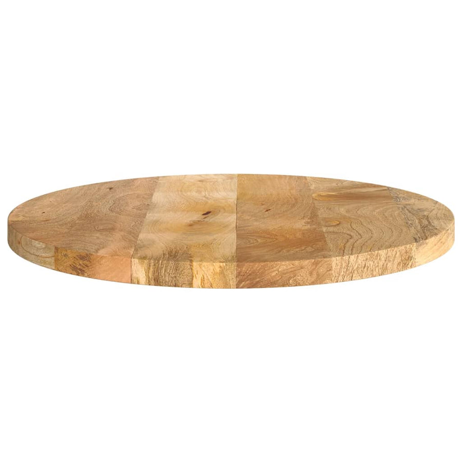 Tafelblad Rond Ø 40X2,5 Cm Massief Ruw Mangohout