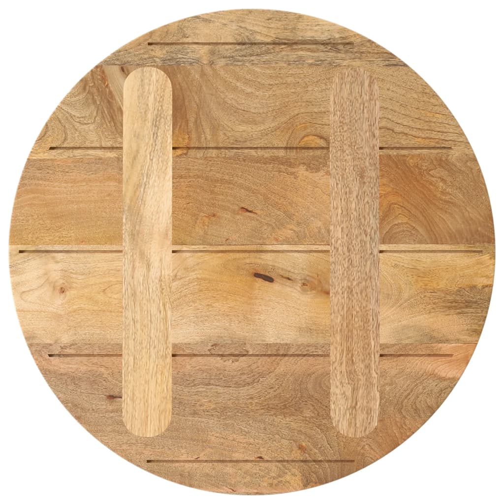 Tafelblad Rond Ø 40X2,5 Cm Massief Ruw Mangohout