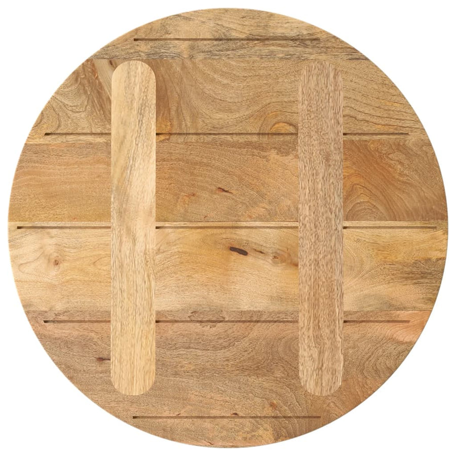 Tafelblad Rond Ø 40X2,5 Cm Massief Ruw Mangohout