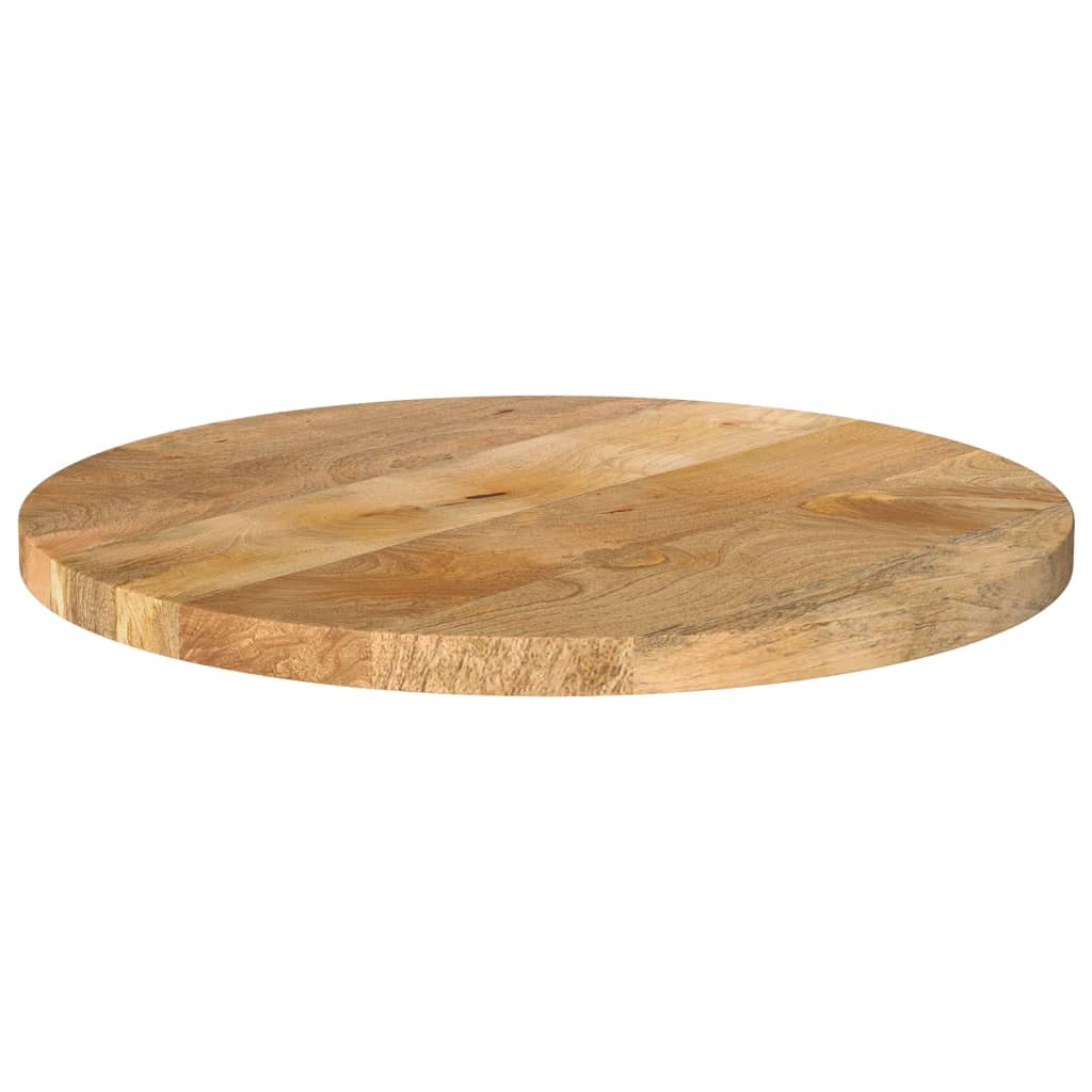 Tafelblad Rond Ø 50X2,5 Cm Massief Ruw Mangohout Mangohout (Naturel) 25 mm 50 cm