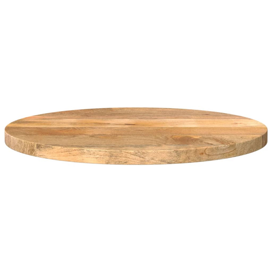 Tafelblad rond Ø 50x3,8 cm massief ruw mangohout
