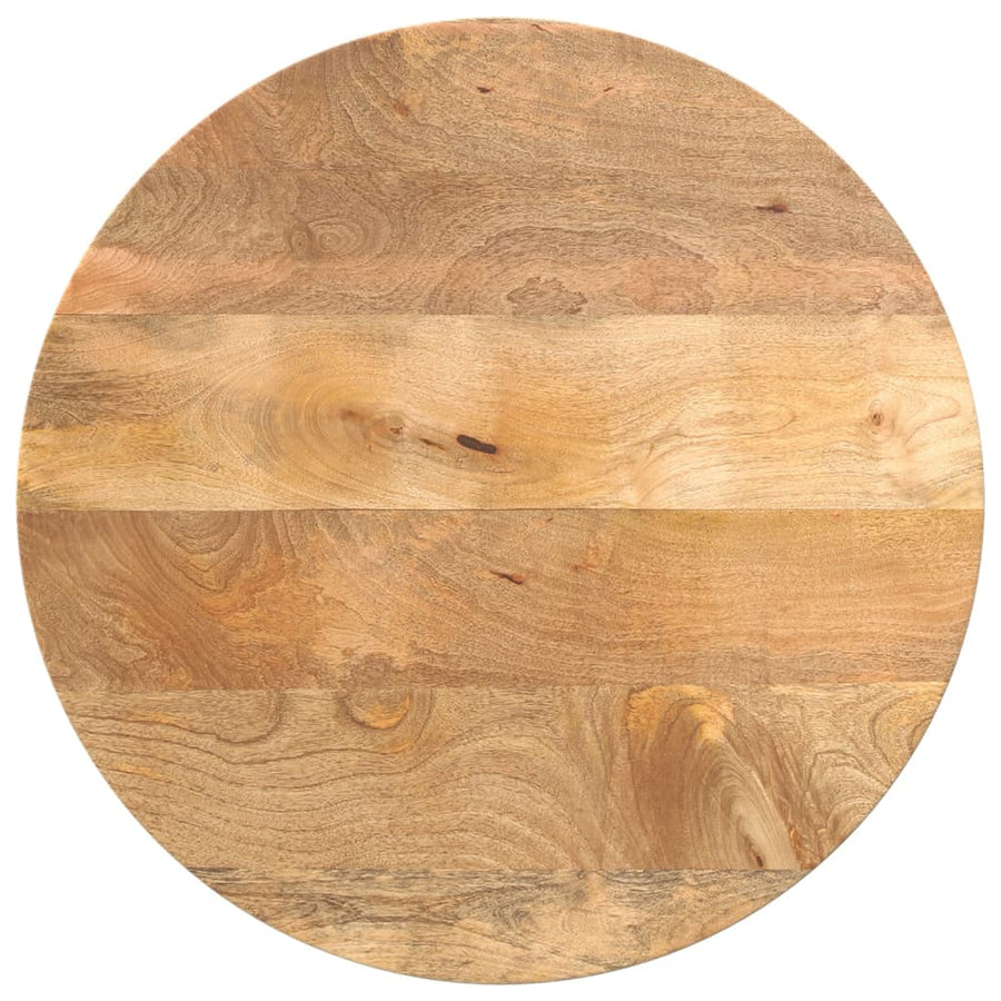 Tafelblad Rond Ø 60X2,5 Cm Massief Ruw Mangohout Mangohout (Naturel) 25 mm 60 cm