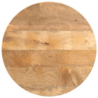 Tabletop round Ø 60x3.8 cm solid rough mango wood
