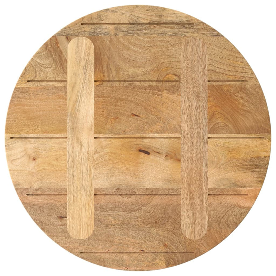 Tafelblad Rond Ø 60X3,8 Cm Massief Ruw Mangohout