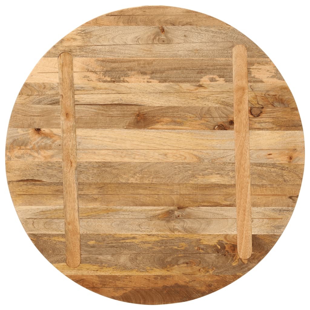 Tafelblad Rond Ø 70X2,5 Cm Massief Ruw Mangohout Mangohout (Naturel) 25 mm 70 cm