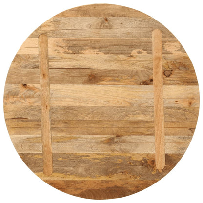 Tafelblad Rond Ø 70X2,5 Cm Massief Ruw Mangohout Mangohout (Naturel) 25 mm 70 cm