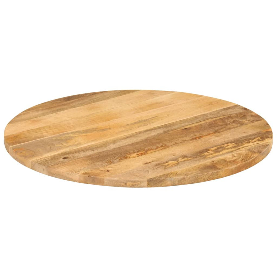 Tafelblad Rond Ø 70X3,8 Cm Massief Ruw Mangohout