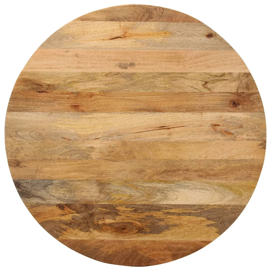 Tafelblad Rond Ø 90X2,5 Cm Massief Ruw Mangohout