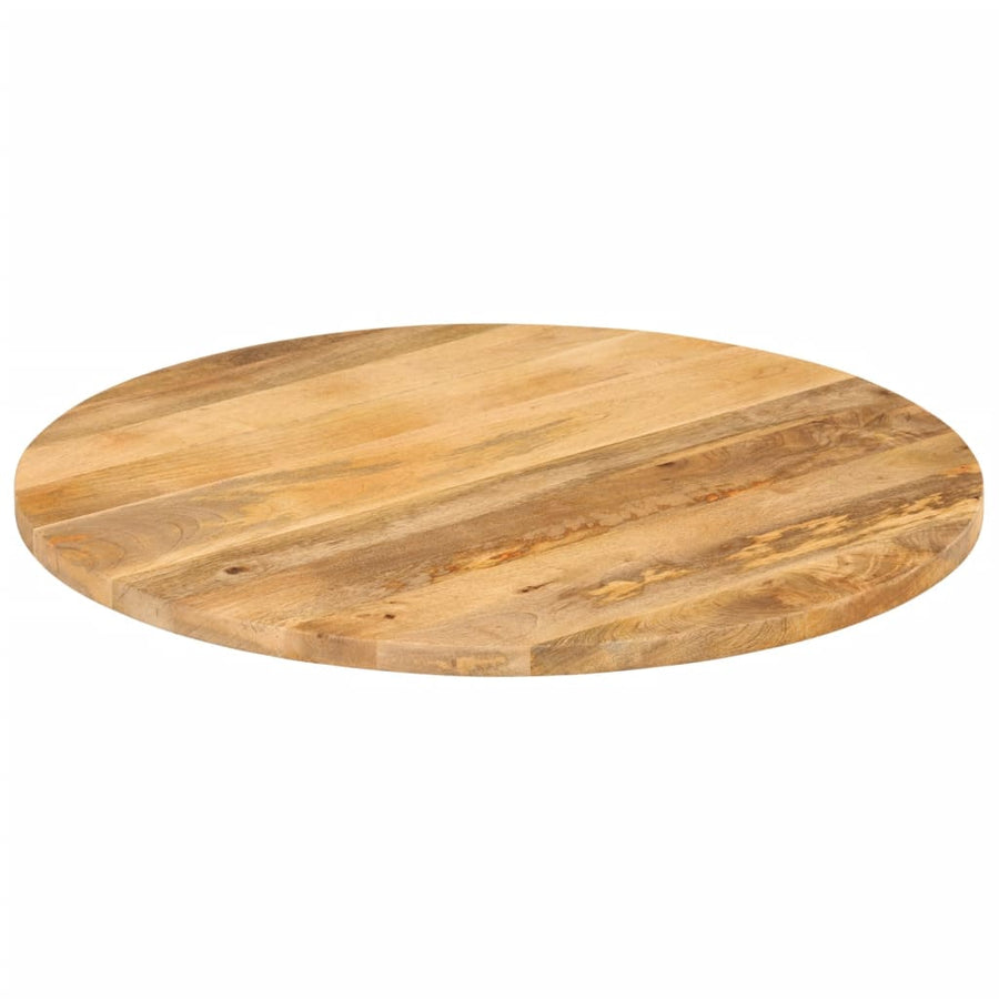 Tafelblad Rond Ø 90X2,5 Cm Massief Ruw Mangohout