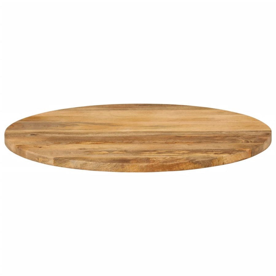 Tafelblad Rond Ø 90X2,5 Cm Massief Ruw Mangohout