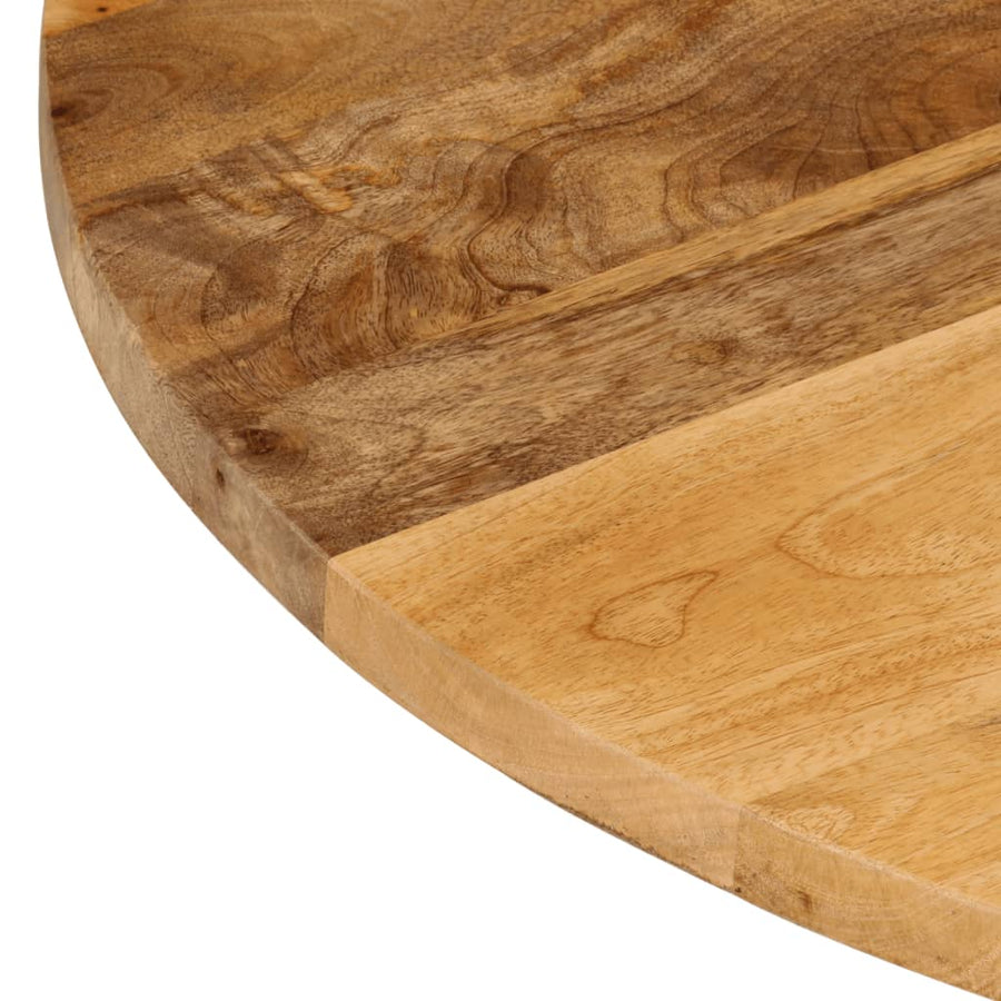 Tafelblad Rond Ø 90X2,5 Cm Massief Ruw Mangohout