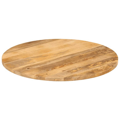 Tafelblad Rond Ø 90X3,8 Cm Massief Ruw Mangohout Mangohout (Naturel) 38 mm 90 cm