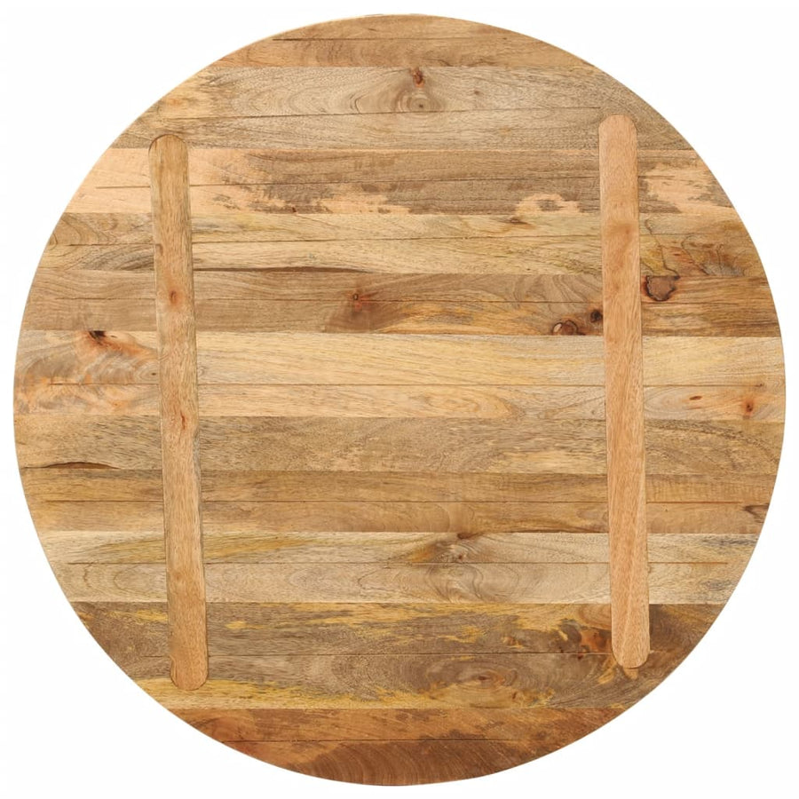 Tafelblad Rond Ø 90X3,8 Cm Massief Ruw Mangohout Mangohout (Naturel) 38 mm 90 cm