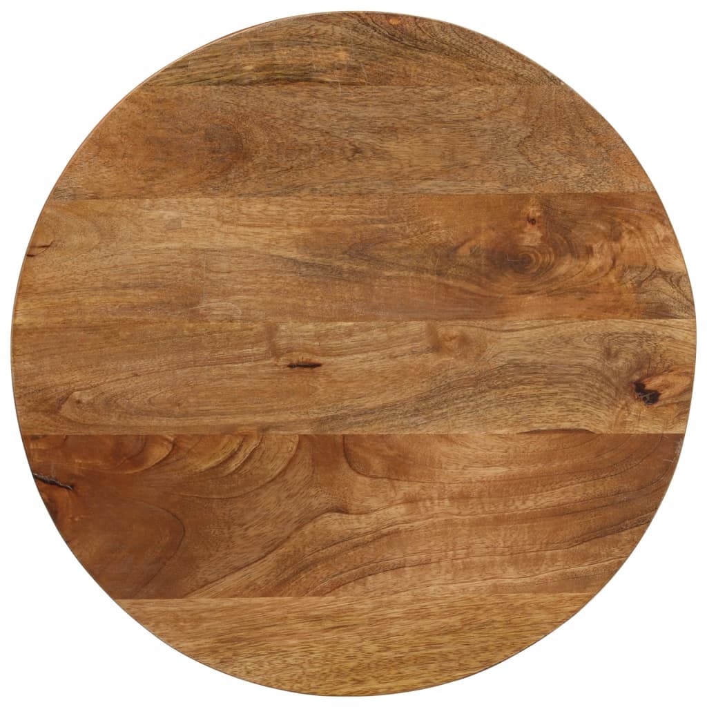 Tafelblad rond Ø 40x3,8 cm massief ruw mangohout
