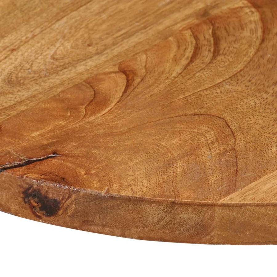 Tafelblad rond Ø 40x3,8 cm massief ruw mangohout