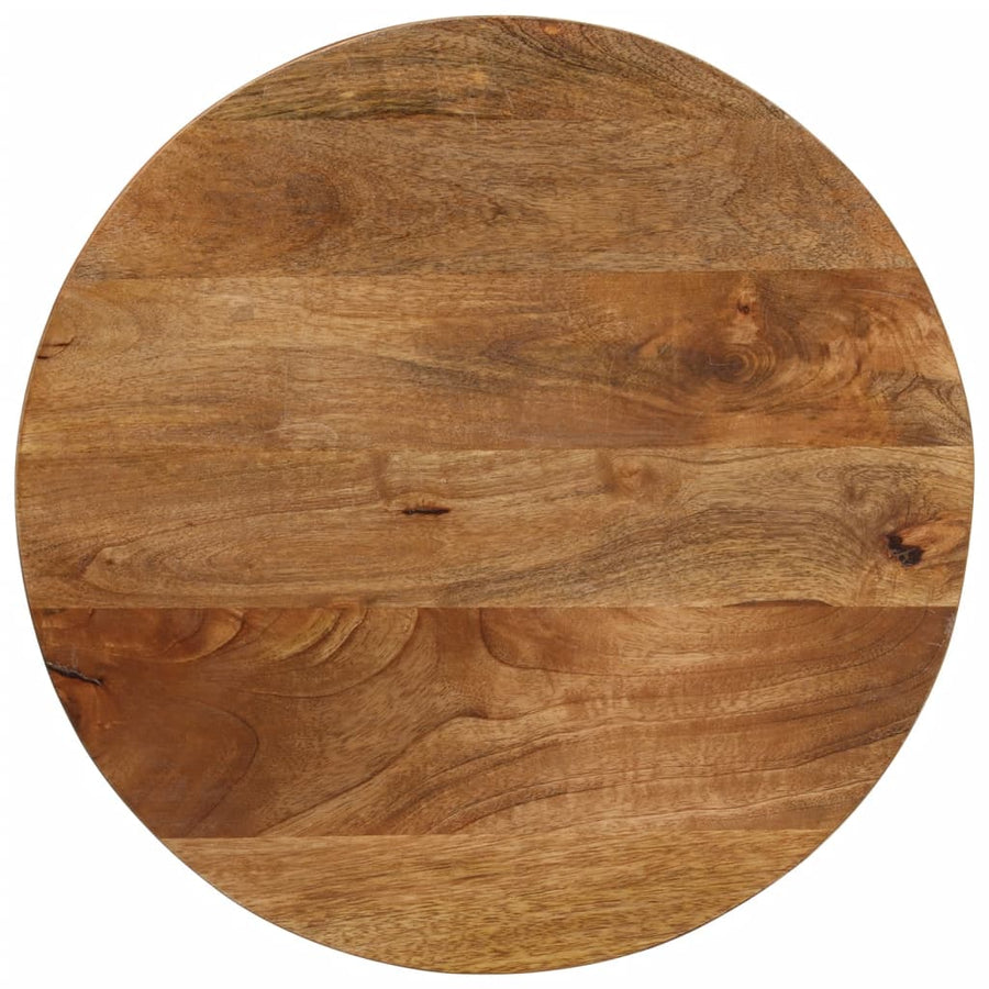Tafelblad Rond Ø 60X2,5 Cm Massief Ruw Mangohout Mangohout (Eikenafwerking) 25 mm 60 cm