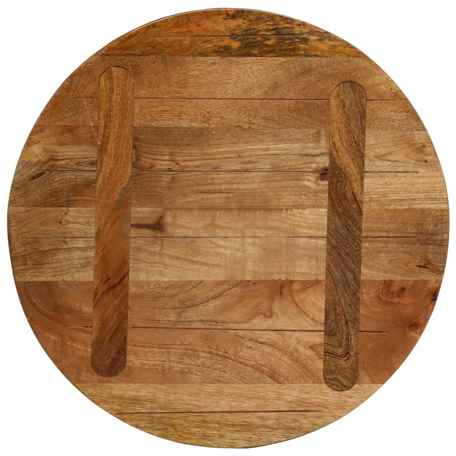 Tafelblad Rond Ø 60X2,5 Cm Massief Ruw Mangohout Mangohout (Eikenafwerking) 25 mm 60 cm