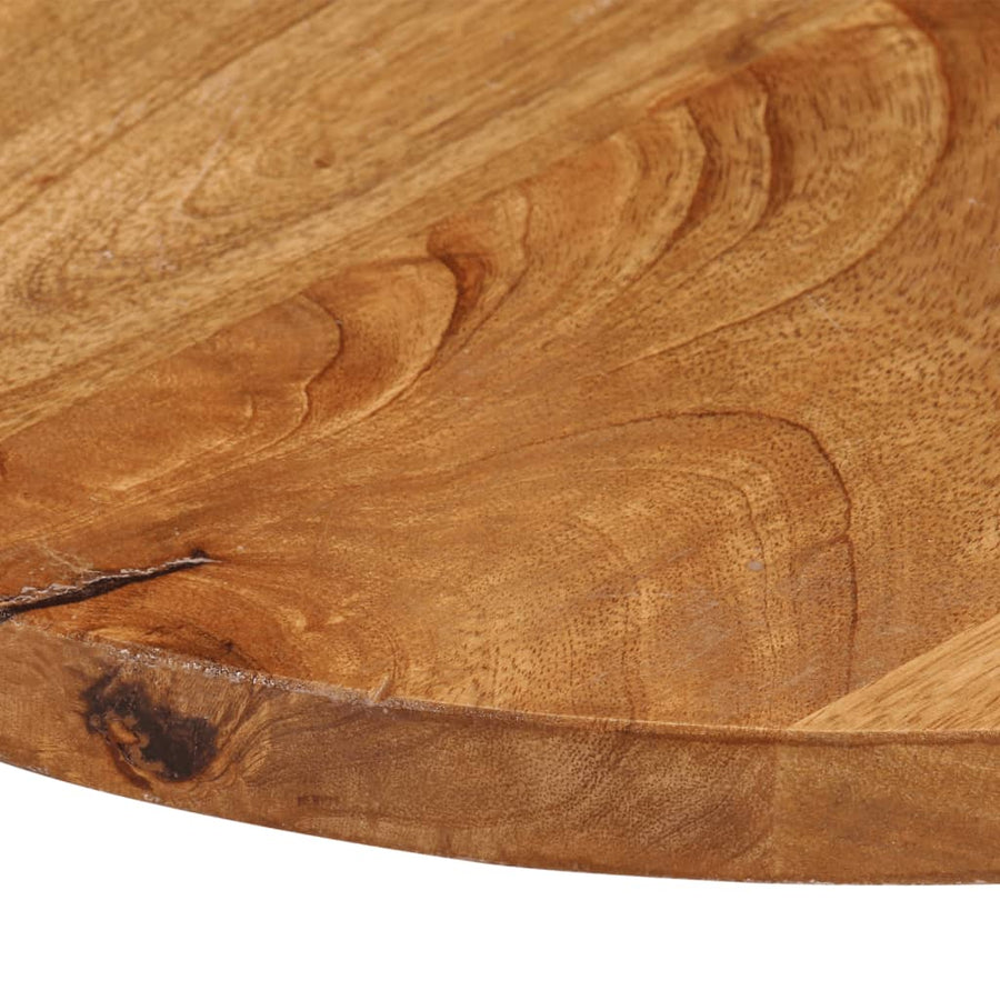 Tafelblad Rond Ø 60X2,5 Cm Massief Ruw Mangohout Mangohout (Eikenafwerking) 25 mm 60 cm